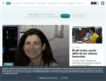 Tablet Screenshot of medicina-interna.diariomedico.com